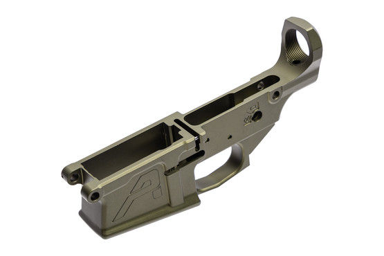 Aero Precision M5 Stripped Lower Receiver has an OD Green Anodized finish.